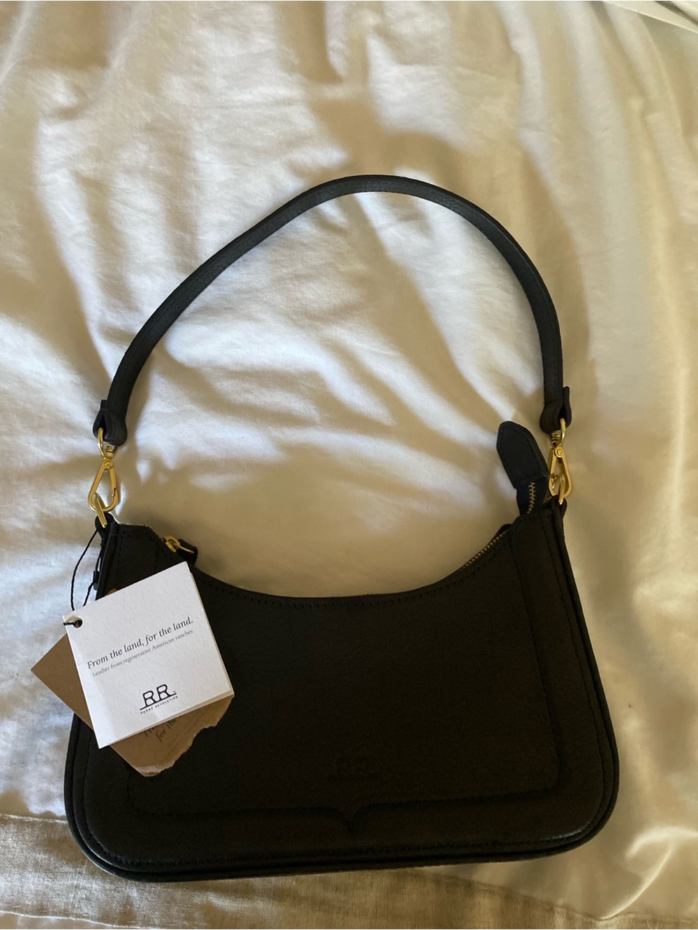 NWT Range Revolution Western Baguette Shoulder Bag Handcrafted in the USA Black - Picture 14 of 16